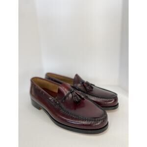 G.H. Bass Weejuns Shoes Mens Size 9 E Burgundy Oxblood Leather Penny Loafers Moc